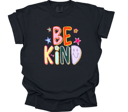 smiley be kind | black