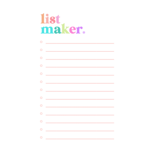 list maker notepad