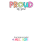 proud of you notepad