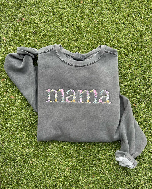 Floral Mama Sweatshirt | Comfort Colors