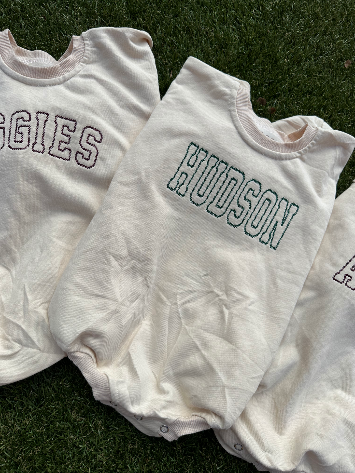 Embroidered Personalized Bubble Romper