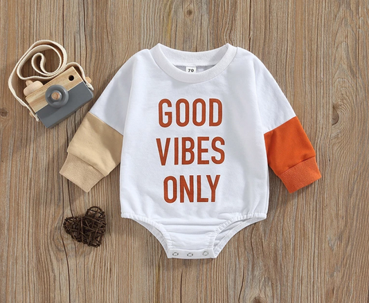 Good Vibes Only Bubble Romper