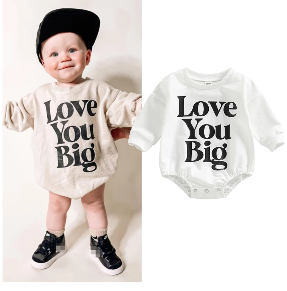 Love You Big Bubble Romper