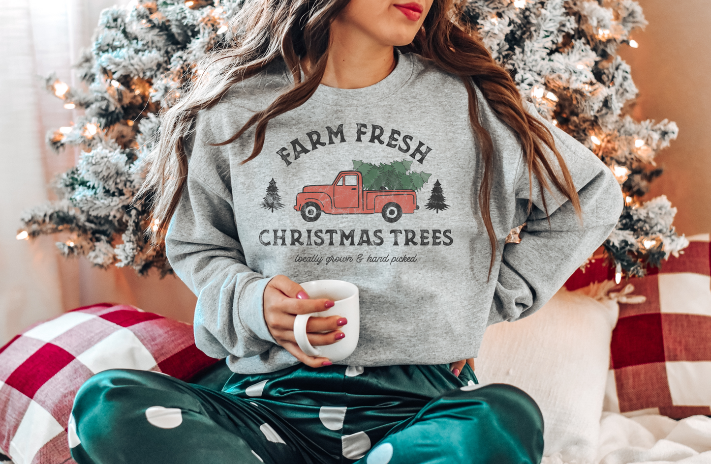 Farm Fresh Christmas Tree Sweatshirt