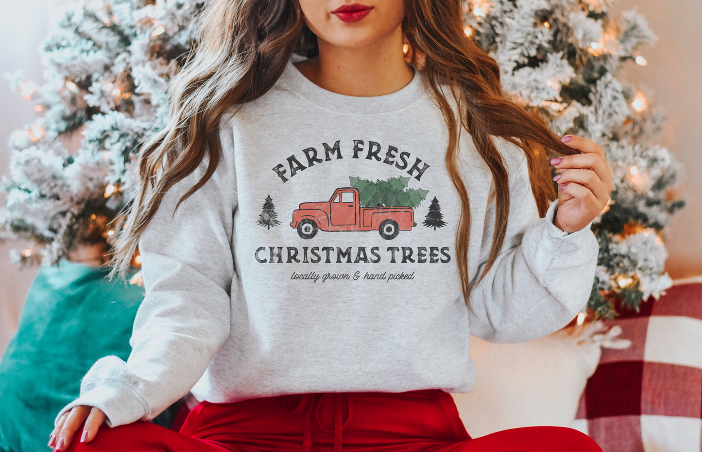 Farm Fresh Christmas Tree Sweatshirt