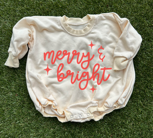 *toddler* Merry + Bright Sweatshirt | ecru