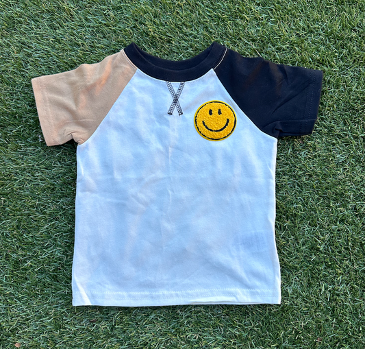 color block smiley tee | toddler