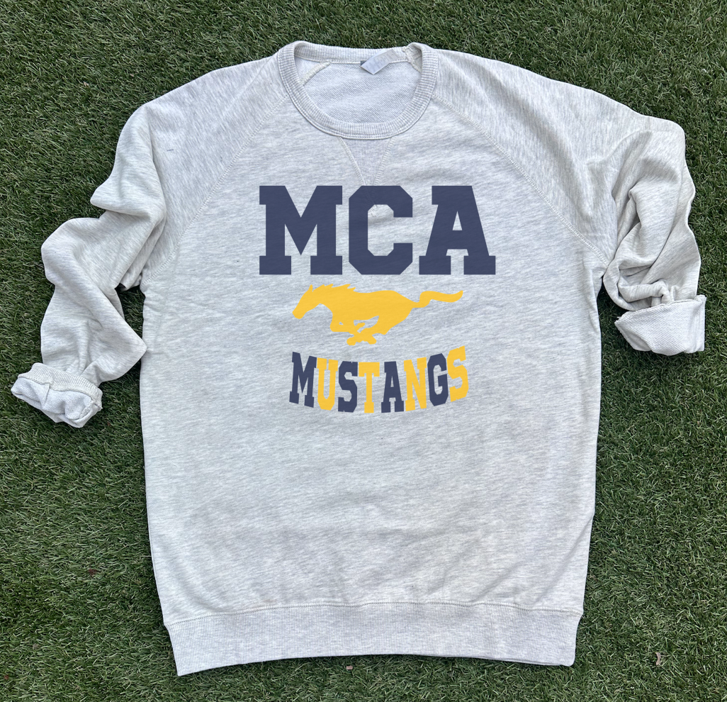 varsity MCA mustangs sweatshirt