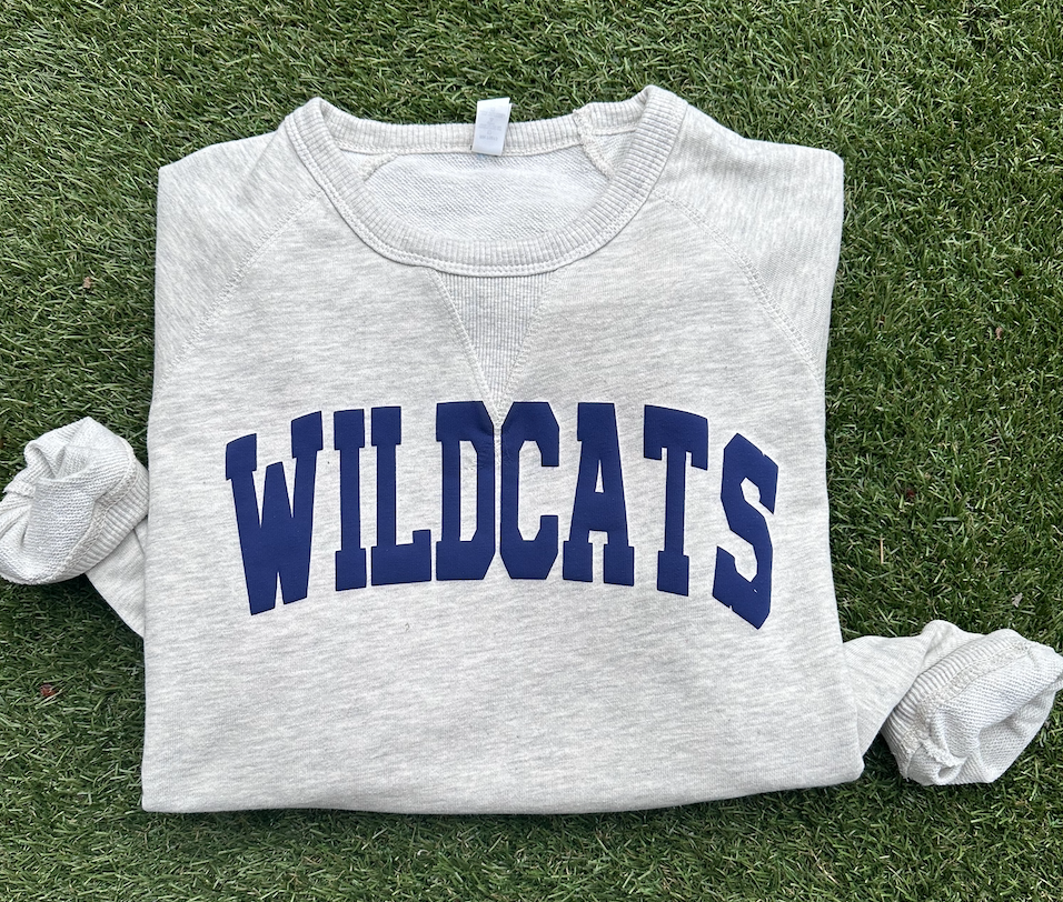 wildcats sweatshirt | oatmeal