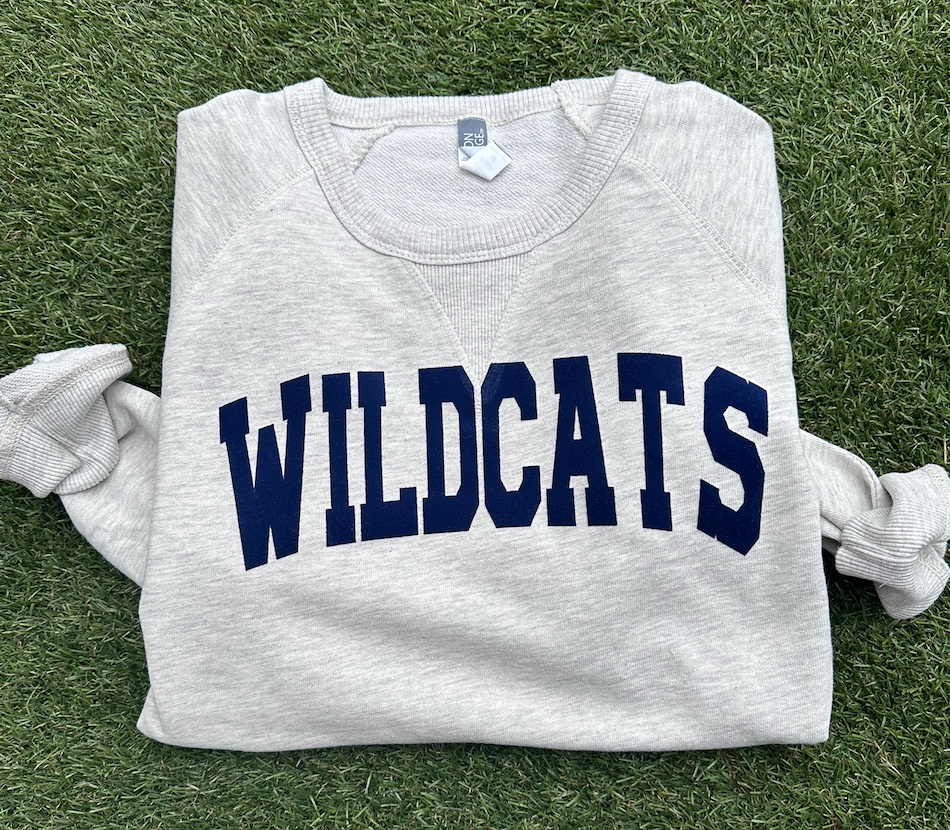 wildcats sweatshirt | oatmeal