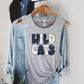 groovy navy wildcats tee | grey