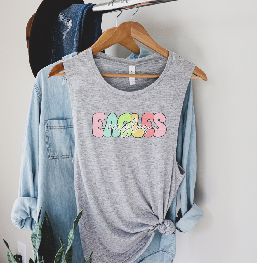 groovy bright eagles | athletic heather
