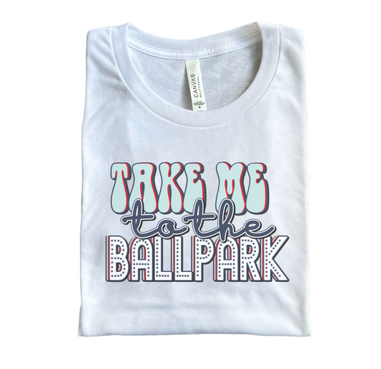 take me to the ball park | white
